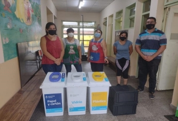 ENTREGAN CONTENEDORES PARA SEPARACI&Oacute;N DE RESIDUOS