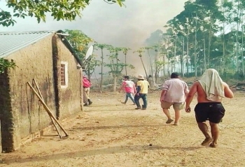 TRABAJO ACTIVO DURANTE LOS INCENDIOS EN COLONIA ROMERO