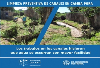 SE TRABAJ&Oacute; EN LIMPIEZA DE CANALES EN BARRIOS Y ESPACIOS P&Uacute;BLICOS