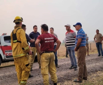 SE ACOMPA&Ntilde;&Oacute; TRABAJO DE BOMBEROS EN VENCES RINC&Oacute;N